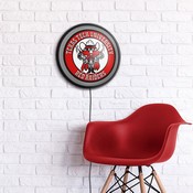 Texas Tech Red Raiders Slimline Illuminated Team Spirit Wall Sign-Round FNB-NCTTRR-130