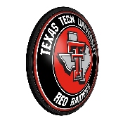 Texas Tech Red Raiders: Texas - Round Slimline Lighted Wall Sign, NCTTRR-130-04