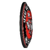Texas Tech Red Raiders: Texas - Round Slimline Lighted Wall Sign, NCTTRR-130-04