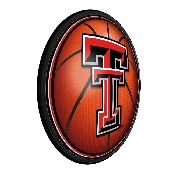 Texas Tech Red Raiders: Basketball - Round Slimline Lighted Wall Sign, NCTTRR-130-11