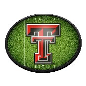 Texas Tech Red Raiders: On the 50 - Oval Slimline Lighted Wall Sign, NCTTRR-140-22