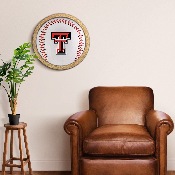 Texas Tech Red Raiders: Baseball - "Faux" Barrel Frame Sign, NCTTRR-241-31