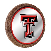 Texas Tech Red Raiders: Mirrored Barrel Top Mirrored Wall Sign, NCTTRR-245-01
