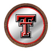 Texas Tech Red Raiders: Mirrored Barrel Top Mirrored Wall Sign, NCTTRR-245-01