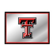 Texas Tech Red Raiders: Framed Mirrored Wall Sign, NCTTRR-265-01