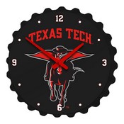 Texas Tech Red Raiders Team Spirit Bottle Cap Wall Clock, FNB-NCTTRR-540