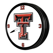 Texas Tech Red Raiders 19" LED Team Spirit Clock, FNB-NCTTRR-550