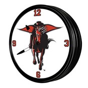 Texas Tech Red Raiders 19" LED Team Spirit Clock, FNB-NCTTRR-550