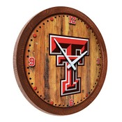 Texas Tech Red Raiders: "Faux" Barrel Top Wall Clock, NCTTRR-560-01B
