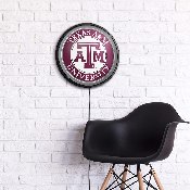 Texas A&M Aggies: Round Slimline Lighted Wall Sign, NCTXAM-130-01