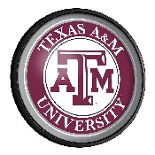 Texas A&M Aggies: Round Slimline Lighted Wall Sign, NCTXAM-130-01