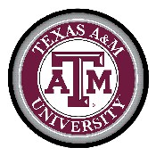 Texas A&M Aggies: Modern Disc Wall Sign, NCTXAM-230-01