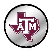Texas A&M Aggies: Texas - Modern Disc Mirrored Wall Sign, NCTXAM-235-02
