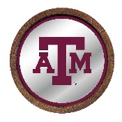 Texas A&M Aggies: "Faux" Barrel Top Mirrored Wall Sign, NCTXAM-245-01