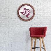 Texas A&M Aggies: Texas - "Faux" Barrel Top Mirrored Wall Sign, NCTXAM-245-02