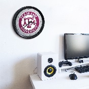 Texas A&M Aggies: Ribbed Frame Wall Clock, NCTXAM-530-01