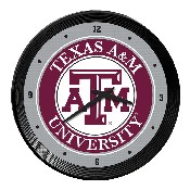 Texas A&M Aggies: Ribbed Frame Wall Clock, NCTXAM-530-01