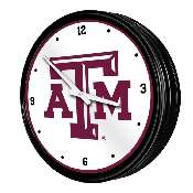 Texas A&M Aggies: Retro Lighted Wall Clock, NCTXAM-550-01