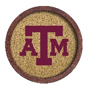 Texas A&M Aggies: "Faux" Barrel Framed Cork Board, FNB-NCTXAM-632-01A
