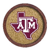 Texas A&M Aggies: Texas - "Faux" Barrel Framed Cork Board, FNB-NCTXAM-632-02A