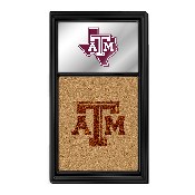 Texas A&M Aggies: Texas Dual Logo - Mirrored Cork Note Board, NCTXAM-645-04