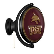 TXST - Texas State Bobcats Rotating LED Team Spirit Wall Sign, FNB-NCTXST-125