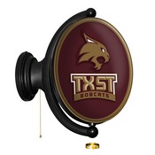 TXST - Texas State Bobcats Rotating LED Team Spirit Wall Sign, FNB-NCTXST-125