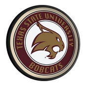 TXST - Texas State Bobcats Slimline Illuminated Team Spirit Wall Sign-Round, FNB-NCTXST-130