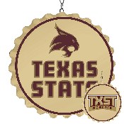 Texas State Bobcats: Bottle Cap Dangler, FNB-NCTXST-220-01A