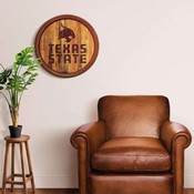 TXST - Texas State Bobcats 20" Barrel Team Logo Wall Sign, FNB-NCTXST-240