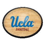 UCLA Bruins: Hardwood - Oval Slimline Lighted Wall Sign, NCUCLA-140-12