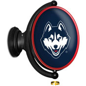University of Connecticut: Original Oval Rotating Lighted Wall Sign, FNB-NCUCON-125-01A