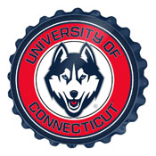 University of Connecticut Huskies: Bottle Cap Wall Sign, FNB-NCUCON-210-01A