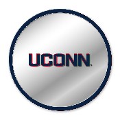 UConn Huskies: Modern Disc Mirrored Wall Sign, FNB-NCUCON-235-01A
