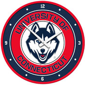 University of Connecticut Huskies: Modern Disc Wall Clock, FNB-NCUCON-510-01A