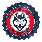 UConn Huskies: Bottle Cap Wall Clock, FNB-NCUCON-540-01A