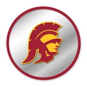 USC Trojans: Mascot - Modern Disc Mirrored Wall Sign; AGS-NCUSCT-235-02A