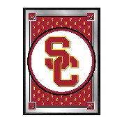 USC Trojans: Team Spirit, SC - Framed Mirrored Wall Sign, NCUSCT-275-02