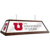 Utah Utes: Premium Wood Pool Table Light