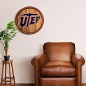 UTEP Miners 20" Barrel Team Logo Wall Sign FNB-NCUTEP-240