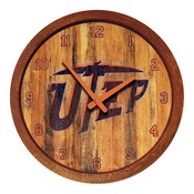 UTEP Miners 20" Barrel Team Logo Wall Clock, FNB-NCUTEP-560