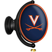 Virginia Cavaliers: Original Oval Illuminated Rotating Wall Sign, NCUVAC-125-01