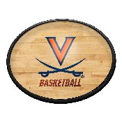 Virginia Cavaliers: Hardwood- Oval Slimline Lighted Wall Sign, NCUVAC-140-12