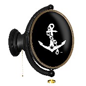 Vanderbilt Commodores: Anchor - Oval Rotating Lighted Wall Sign, FNB-NCVAND-125-02A