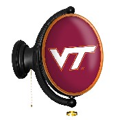Virginia Tech Hokies: Original Oval Rotating Lighted Wall Sign, NCVTCH-125-01