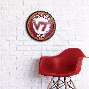 Virginia Tech Hokies: Round Slimline Lighted Wall Sign, NCVTCH-130-01