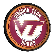 Virginia Tech Hokies: Round Slimline Lighted Wall Sign, NCVTCH-130-01