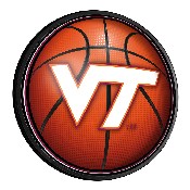 Virginia Tech Hokies: Basketball - Round Slimline Lighted Wall Sign, NCVTCH-130-11