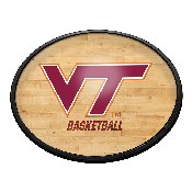 Virginia Tech Hokies: Basketball - Oval Slimline Lighted Wall Sign, NCVTCH-140-12