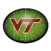 Virginia Tech Hokies: On the 50 - Oval Slimline Lighted Wall Sign, NCVTCH-140-22
